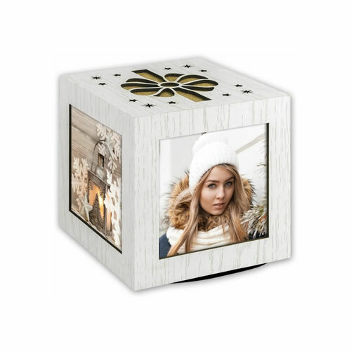 Holz Fotowürfel Dasher für 4 Fotos 10x10
