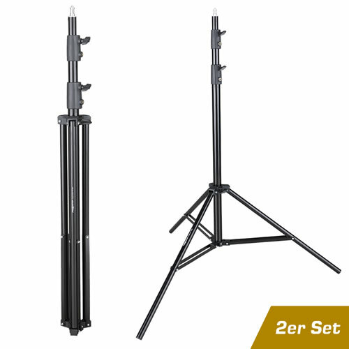 proxistar 2er Set Lampenstativ Leuchtenstativ PS-806 (256cm)