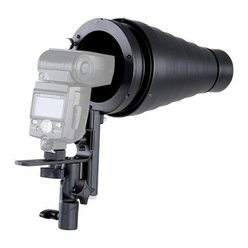 MobiFlash Systemblitzhalter Set + Spotvorsatz
