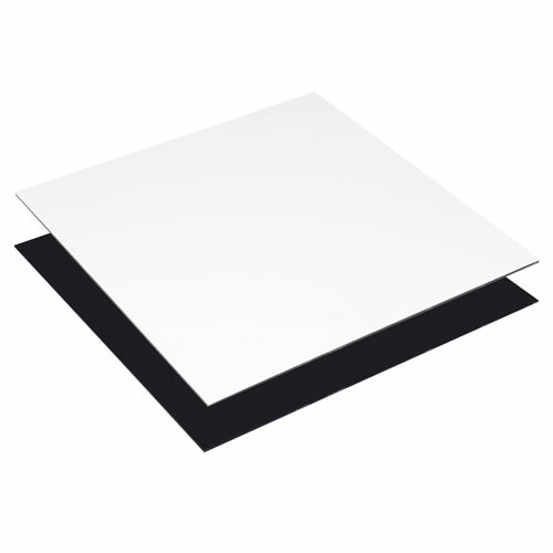 Acrylplatte Set 60x60cm weiss und schwarz