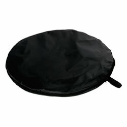 Falthintergrund schwarz 145x400 mit Schleppe